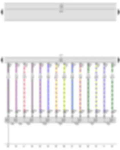 Wiring Diagram  SEAT TOLEDO 2009 - Automatic gearbox control unit - Onboard supply control unit - Solenoid valve 1 - Solenoid valve 2 - Solenoid valve 3 - Solenoid valve 4 - Solenoid valve 5 - Solenoid valve 6 - Solenoid valve 9 - Solenoid valve 10