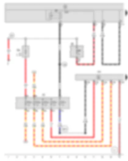 Wiring Diagram  SEAT TOLEDO 2009 - Trailer detector control unit - Onboard supply control unit