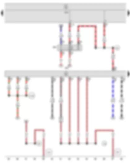 Wiring Diagram  SEAT TOLEDO 2006 - Engine control unit - Terminal 50 voltage supply relay