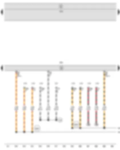 Wiring Diagram  SEAT TOLEDO 2006 - Engine control unit - Diagnostic connection