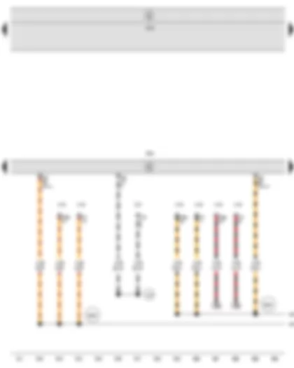 Wiring Diagram  SEAT TOLEDO 2008 - Engine control unit - Diagnostic connection