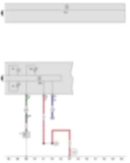 Wiring Diagram  SEAT TOLEDO 2008 - Oil pressure switch - Buzzer and gong - Control unit in dash panel insert - Oil pressure warning lamp - Oil level warning lamp