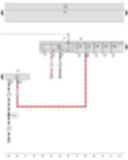 Wiring Diagram  SEAT TOLEDO 2006 - Terminal 30 voltage supply relay - Steering column electronics control unit - Fuse holder B