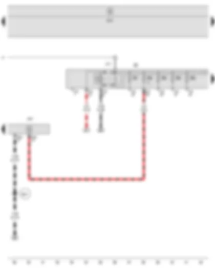 Wiring Diagram  SEAT TOLEDO 2007 - Terminal 30 voltage supply relay - Steering column electronics control unit - Fuse holder B