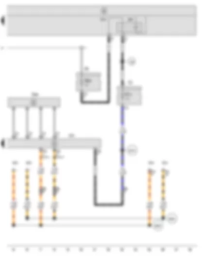 Wiring Diagram  SEAT TOLEDO 2007 - Steering moment sender - Power steering control unit - Onboard supply control unit - Terminal 15 voltage supply relay 2