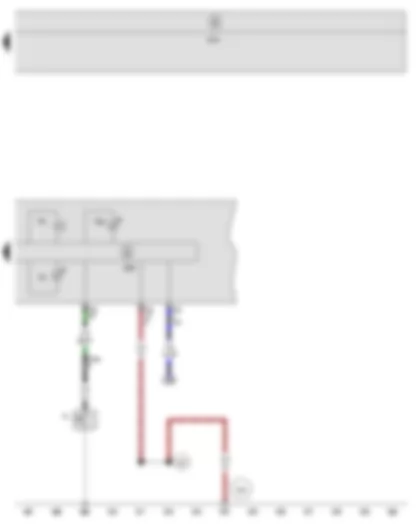 Wiring Diagram  SEAT TOLEDO 2008 - Oil pressure switch - Buzzer and gong - Control unit in dash panel insert - Oil pressure warning lamp - Oil level warning lamp