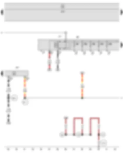 Wiring Diagram  SEAT TOLEDO 2009 - Terminal 30 voltage supply relay - Steering column electronics control unit - Fuse holder B