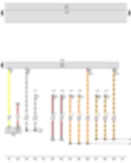 Wiring Diagram  SEAT TOLEDO 2009 - Radiator outlet coolant temperature sender - Engine control unit