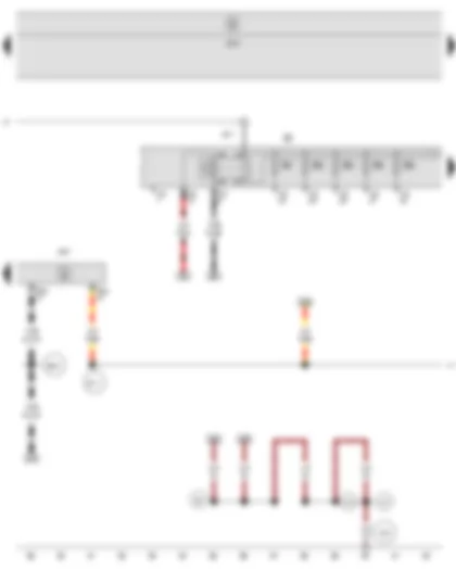 Wiring Diagram  SEAT TOLEDO 2009 - Main relay - Steering column electronics control unit - Fuse holder B