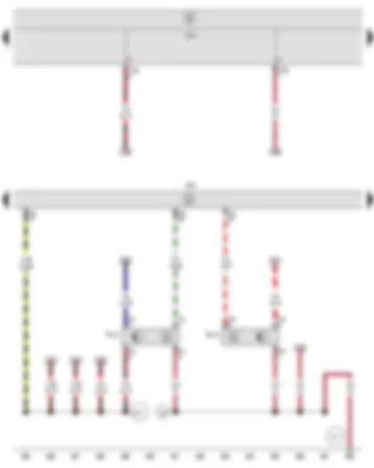 Wiring Diagram  SEAT TOLEDO 2009 - Brake pedal position sender - Clutch position sender - Engine control unit