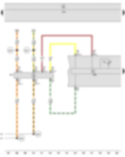 Wiring Diagram  SEAT TOLEDO 2009 - Control unit in dash panel insert - Data bus diagnostic interface - Alternator warning lamp