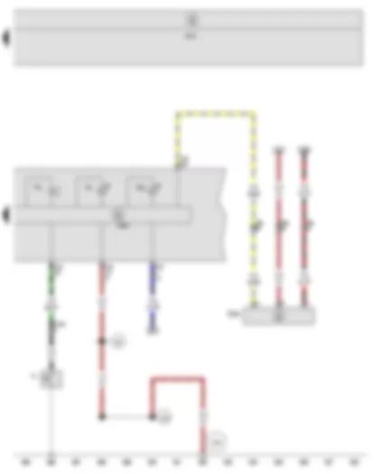 Wiring Diagram  SEAT TOLEDO 2009 - Oil pressure switch - Oil level and oil temperature sender - Buzzer and gong - Control unit in dash panel insert - Oil pressure warning lamp - Oil level warning lamp