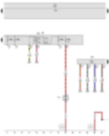 Wiring Diagram  SEAT TOLEDO 2009 - Secondary air pump relay - Engine control unit - Fuse holder B - Secondary air pump motor