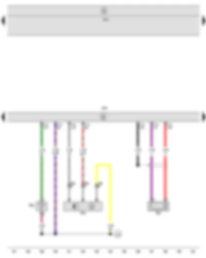 Wiring Diagram  SEAT TOLEDO 2009 - Hall sender - Knock sensor 1 - Coolant temperature sender - Engine control unit