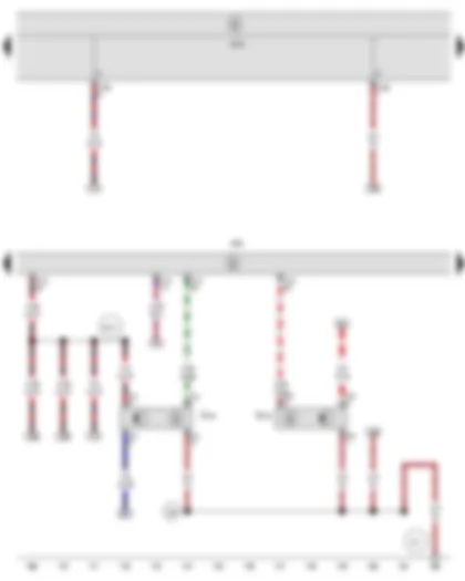 Wiring Diagram  SEAT TOLEDO 2009 - Brake pedal position sender - Clutch position sender - Engine control unit