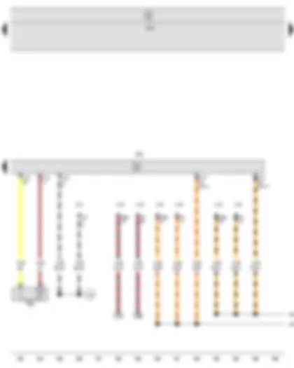 Wiring Diagram  SEAT TOLEDO 2009 - Radiator outlet coolant temperature sender - Engine control unit