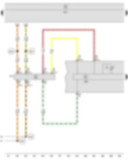 Wiring Diagram  SEAT TOLEDO 2009 - Control unit in dash panel insert - Data bus diagnostic interface