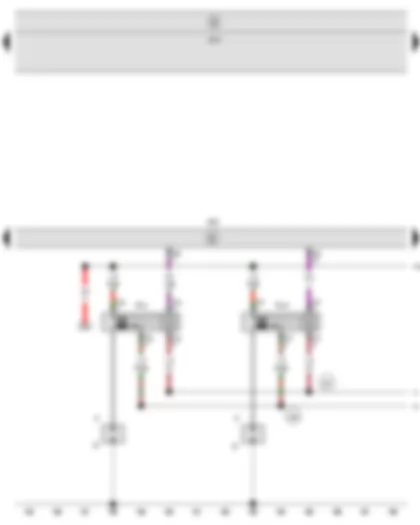 Wiring Diagram  SEAT TOLEDO 2009 - Engine control unit - Ignition coil 1 with output stage - Ignition coil 2 with output stage - Spark plug connector - Spark plugs