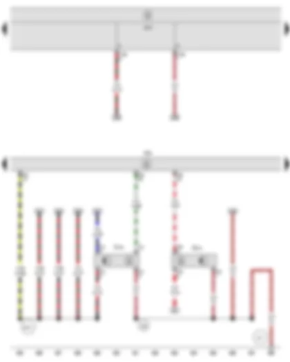 Wiring Diagram  SEAT TOLEDO 2009 - Brake pedal position sender - Clutch position sender - Engine control unit