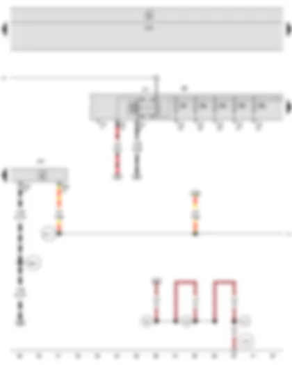 Wiring Diagram  SEAT TOLEDO 2009 - Main relay - Steering column electronics control unit - Fuse holder B
