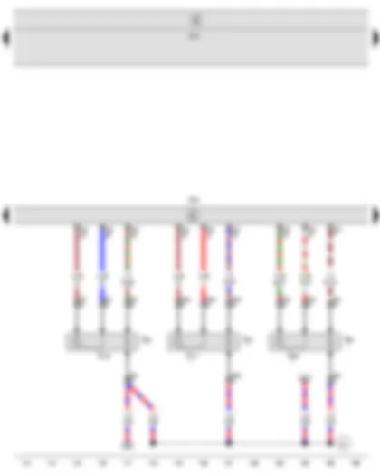 Wiring Diagram  SEAT TOLEDO 2009 - Lambda probe after catalytic converter - Lambda probe 2 after catalytic converter - Lambda probe 3 after catalytic converter - Engine control unit