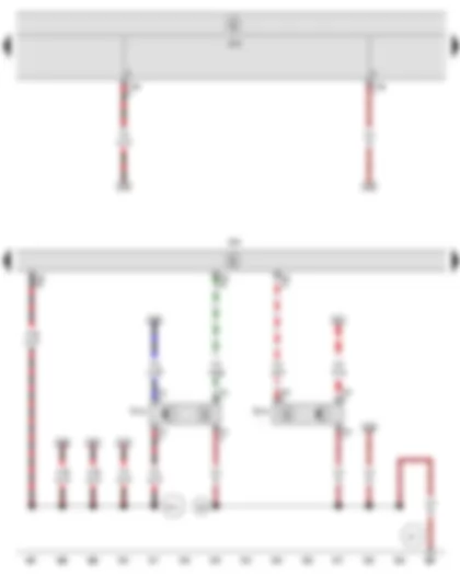 Wiring Diagram  SEAT TOLEDO 2009 - Brake pedal position sender - Clutch position sender - Engine control unit