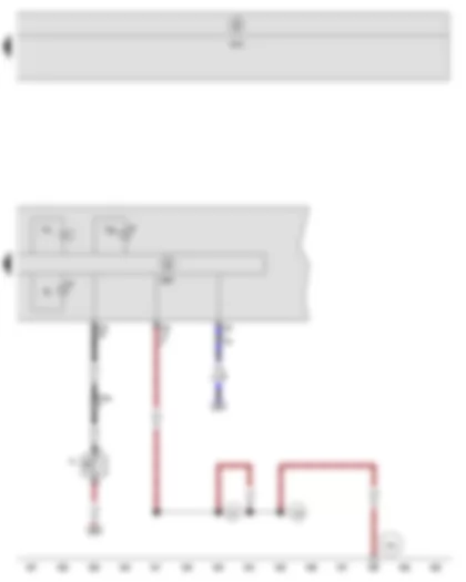 Wiring Diagram  SEAT TOLEDO 2009 - Oil pressure switch - Buzzer and gong - Control unit in dash panel insert - Oil pressure warning lamp - Oil level warning lamp