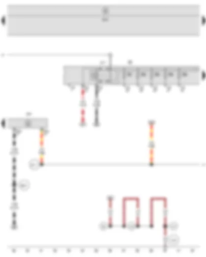 Wiring Diagram  SEAT TOLEDO 2009 - Terminal 30 voltage supply relay - Steering column electronics control unit - Fuse holder B