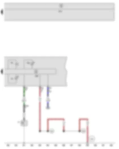 Wiring Diagram  SEAT TOLEDO 2009 - Oil pressure switch - Buzzer and gong - Control unit in dash panel insert - Oil pressure warning lamp - Oil level warning lamp