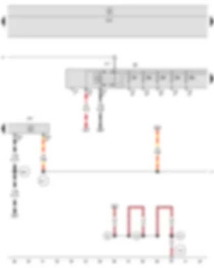 Wiring Diagram  SEAT TOLEDO 2009 - Terminal 30 voltage supply relay - Steering column electronics control unit - Fuse holder B