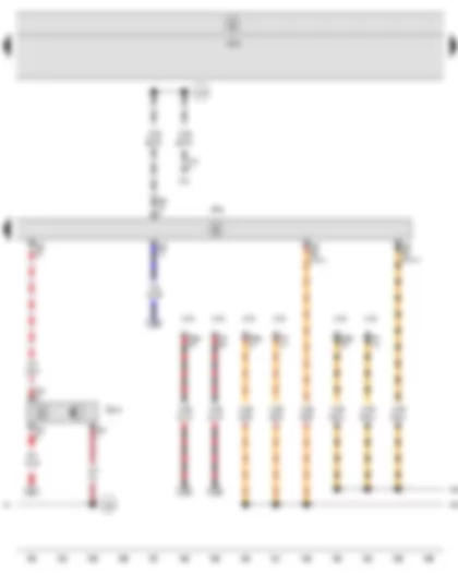 Wiring Diagram  SEAT TOLEDO 2009 - Clutch position sender - Engine control unit - Diagnostic connection