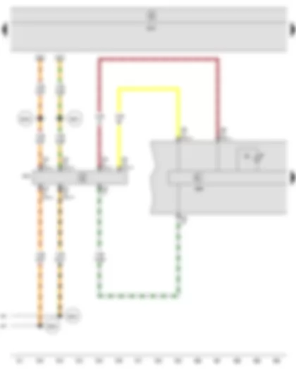 Wiring Diagram  SEAT TOLEDO 2009 - Control unit in dash panel insert - Data bus diagnostic interface