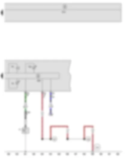 Wiring Diagram  SEAT TOLEDO 2009 - Oil pressure switch - Buzzer and gong - Control unit in dash panel insert - Oil pressure warning lamp - Oil level warning lamp