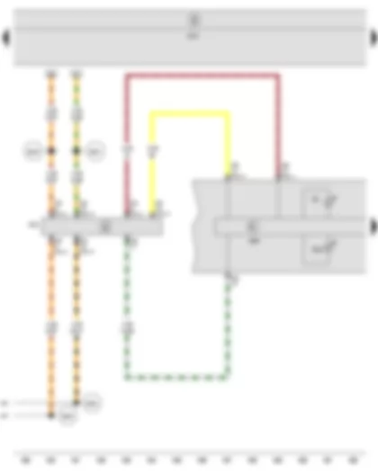 Wiring Diagram  SEAT TOLEDO 2009 - Control unit in dash panel insert - Data bus diagnostic interface