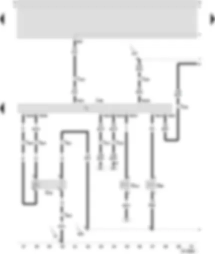 Wiring Diagram  SEAT TOLEDO 1999 - Control unit of the 4AV (injection system) - Lambda probe - magnetic valve of the active carbon deposit - exhaust gas recirculation cadence valve