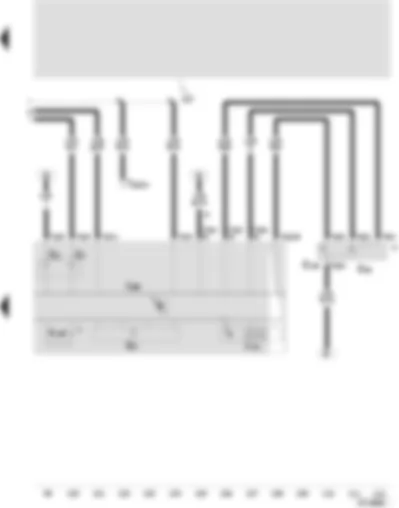 Wiring Diagram  SEAT TOLEDO 1999 - Dashboard - coolant temperature indicator - fuel level indicator - multifunction indicator - exterior temperature indicator - rev. counter
