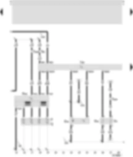 Wiring Diagram  SEAT TOLEDO 1999 - Control unit of the Motronic - starting - coolant temperature transmitter - transmitter hall