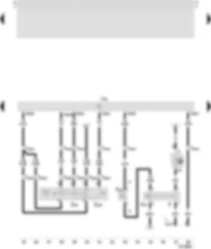 Wiring Diagram  SEAT TOLEDO 1999 - Control unit of the Motronic - speed regulator switch (GRA) - clutch pedal switch - brake light switch - brake pedal switch