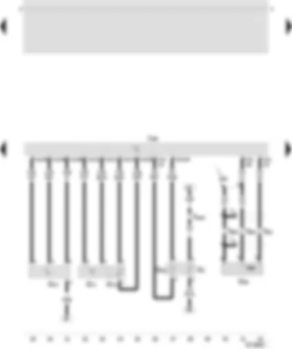 Wiring Diagram  SEAT TOLEDO 1999 - Control unit of the direct diesel injection - coolant temperature transmitter - air volume measurer - adm. tube pressure transmitter - adm. tube temperature transmitter - engine revolutions transmitter