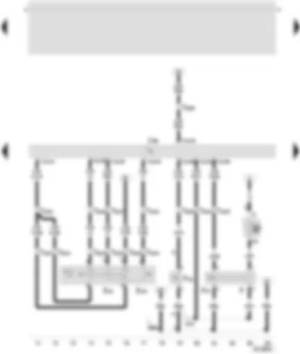 Wiring Diagram  SEAT TOLEDO 1999 - Control unit of the direct diesel injection system - speed regulator switch (GRA) - clutch switch - brake light switch - brake pedal switch