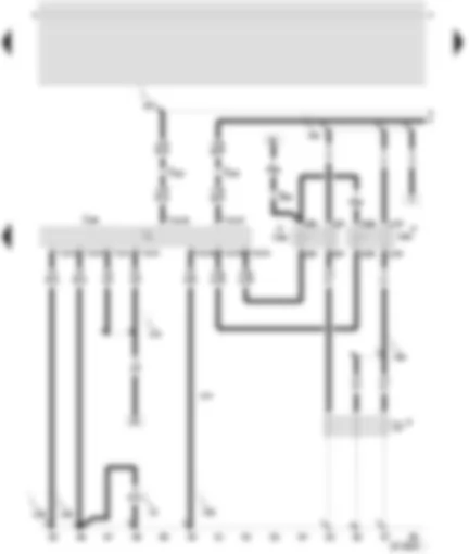 Wiring Diagram  SEAT TOLEDO 1999 - Control unit of the direct diesel injection system - incandescence spark plug - coolant