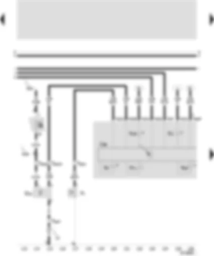 Wiring Diagram  SEAT TOLEDO 1999 - Dashboard - oil pressure switch - optical and acoustic control of the oil pressure - speedometer transmitter - coolant temperature warning light - pre-heating time warning light