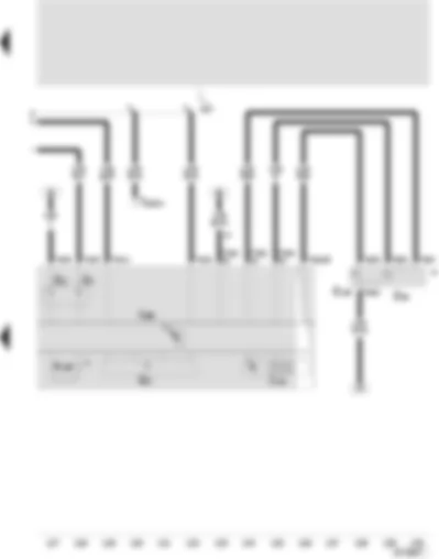 Wiring Diagram  SEAT TOLEDO 1999 - Dashboard - coolant temperature indicator - fuel level indicator - multi-function indicator - exterior temperature indicator - rev. counter