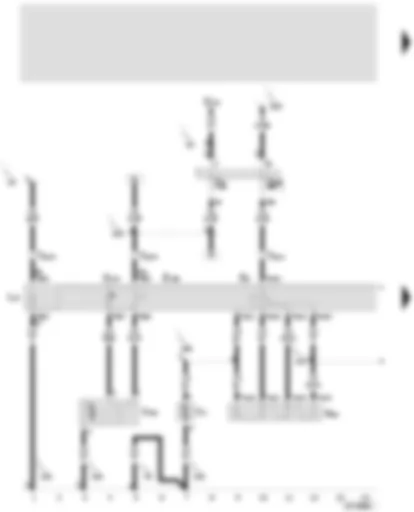 Wiring Diagram  SEAT TOLEDO 1999 - Compartment air ventilator switch - compartment and circulating air switch - compartment air switch - adjustment motor for the compartment/circulating air