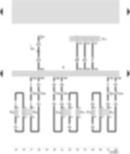 Wiring Diagram  SEAT TOLEDO 1999 - Radio - front right speakers - rear speakers - rear headphone pre-installation