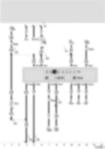 Wiring Diagram  SEAT TOLEDO 1999 - Exterior temperature indicator and gear lever position