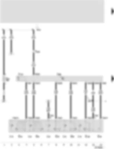 Wiring Diagram  SEAT TOLEDO 1999 - Driver door control unit - driver door window regulator - interior locking switch