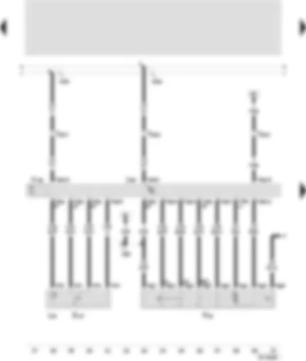 Wiring Diagram  SEAT TOLEDO 1999 - Front passenger door control unit - window regulator in front passenger door - front passenger side central locking lock unit