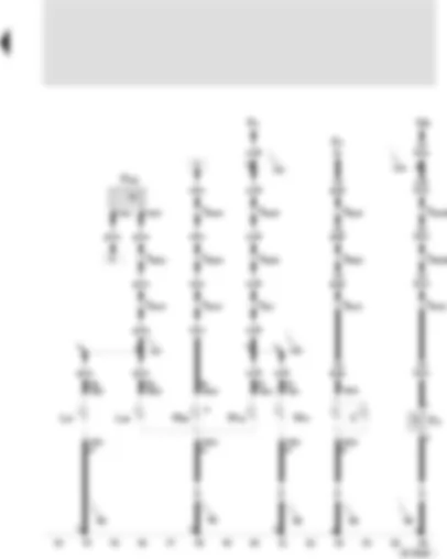 Wiring Diagram  SEAT TOLEDO 1999 - Reverse lights - baggage compartment light switch - registration plate light - brake light - rear fog lamp light - disconnection of rear fog lamp