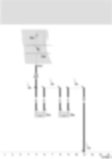 Wiring Diagram  SEAT TOLEDO 1999 - Brake pad wear transmitter front left brake - Brake pad wear transmitter front right brake - front brake pad wear indicator